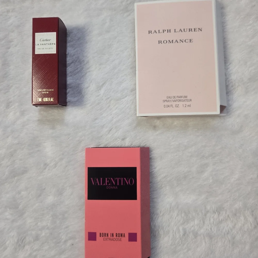 3pcs Perfume Sampler- Valentino, Ralph Lauren, Cartier - Picture 2 of 2
